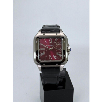 Custom Seiko Mod • Reverse Red Roman Santos Automatic • 38mm